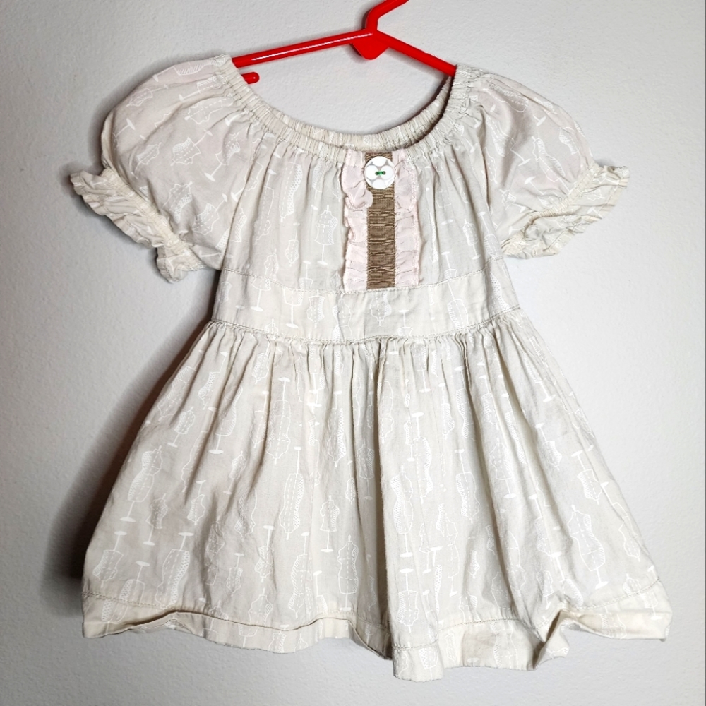 Matilda Jane Serendipity Peasant Ruffle Sleeve Top, Cream, Toddler Girl 2T